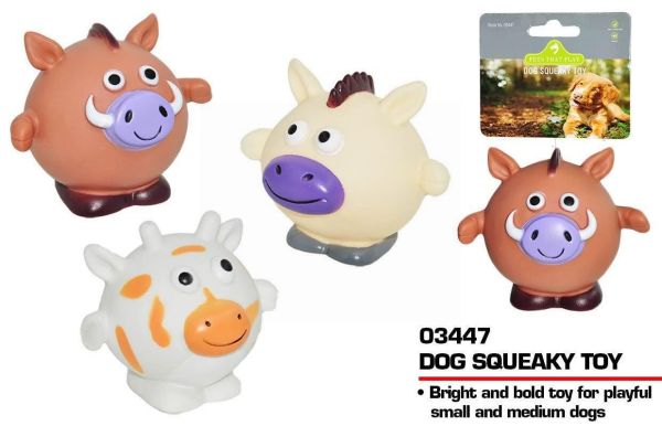 Pets That Play Dog Squeaky Toy - For Small / Medium Dogs - Assorted Shapes