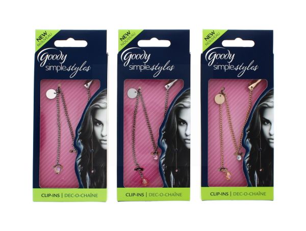GOODY SALON CLIP CHARM CHAIN