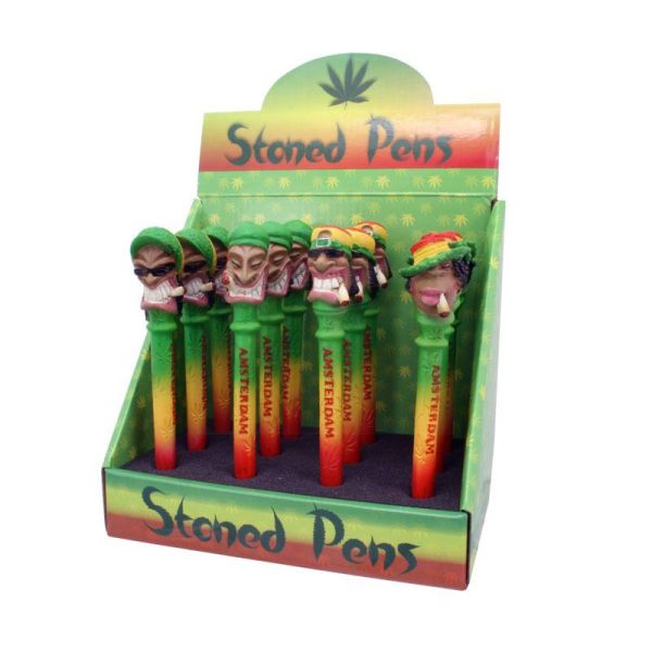 MAGIC LEAF AMSTERDAM STONED PENS - ASSORTED DESIGNS