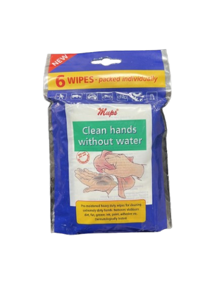 Mups Individually Packed Wipes - Pack of 6