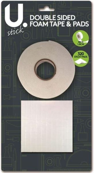 U Stick Double Sided Foam Tape & Pads